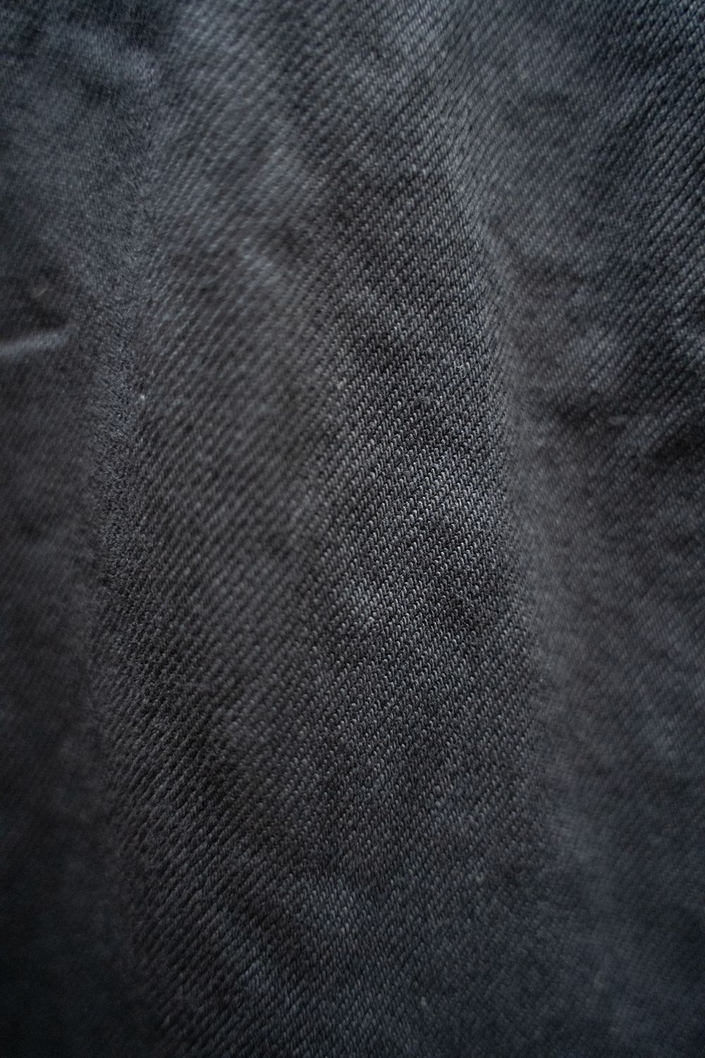 【ラスト1点】【25SS】1-Tack Bootcut Denim Pants/1タックブーツカットデニムパンツ(BLACK)