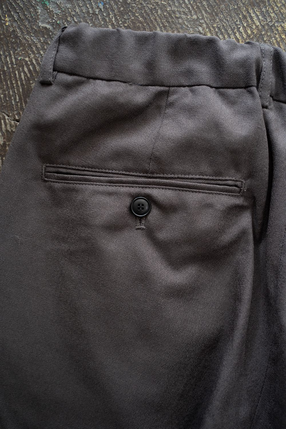 【ラスト1点】【24AW】ウール4タックイージーパンツ(DUSTY BROWN)