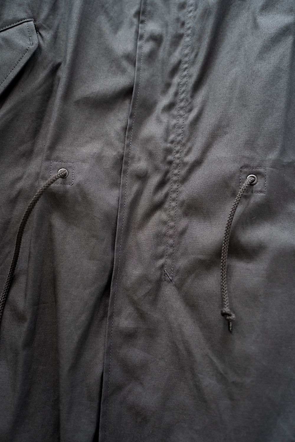 【ラスト1点】【21AW】スビンコットンナイロンオックスM65フィッシュテールパーカー(BLACK)