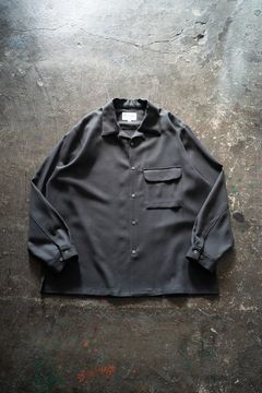 【ラスト1点】【25AW】ウールアムンゼンシャツ(CHARCOAL)