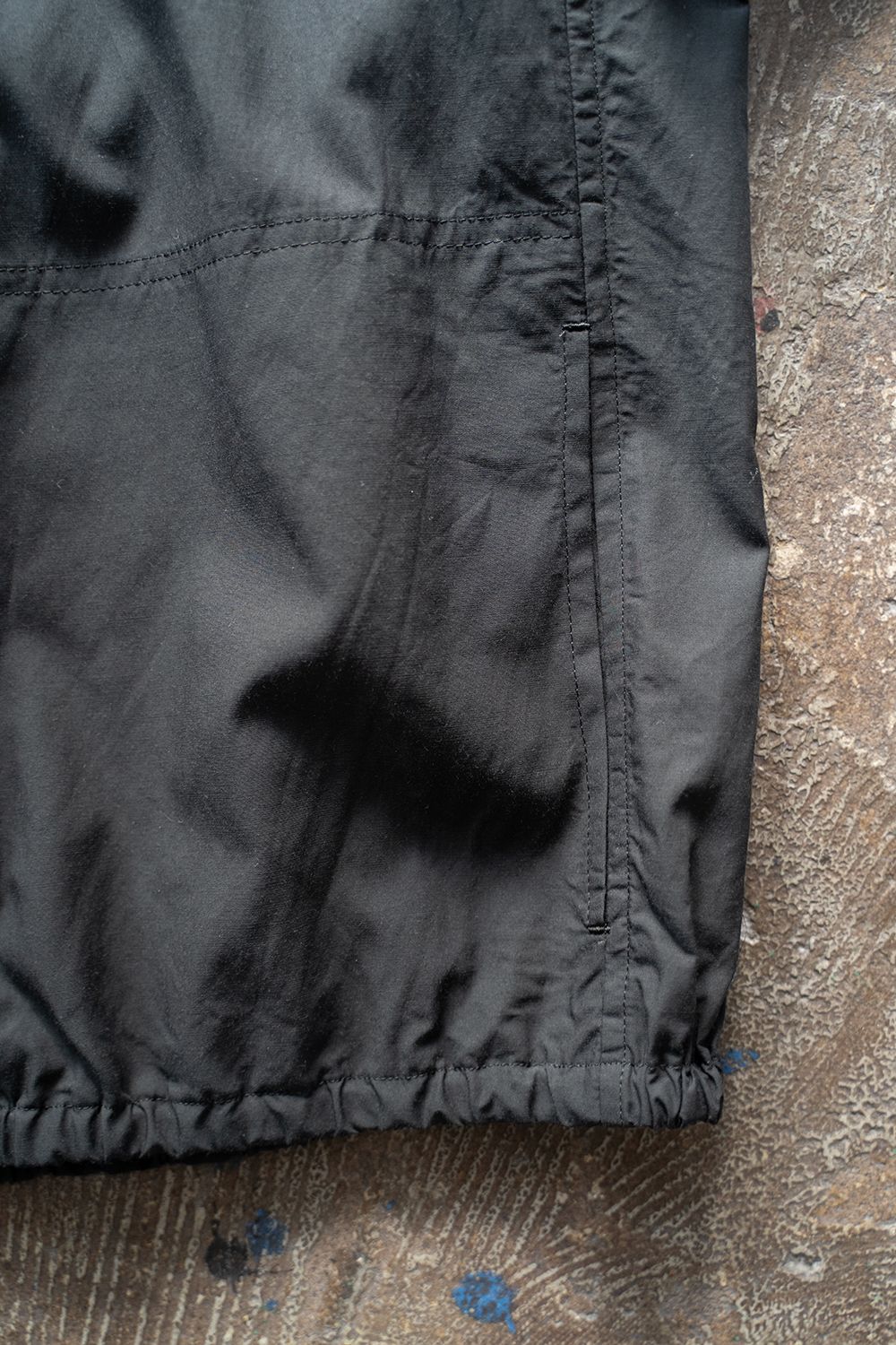【ラスト1点】【24SS】キュプラ×綿シャツブルゾン(BLACK)