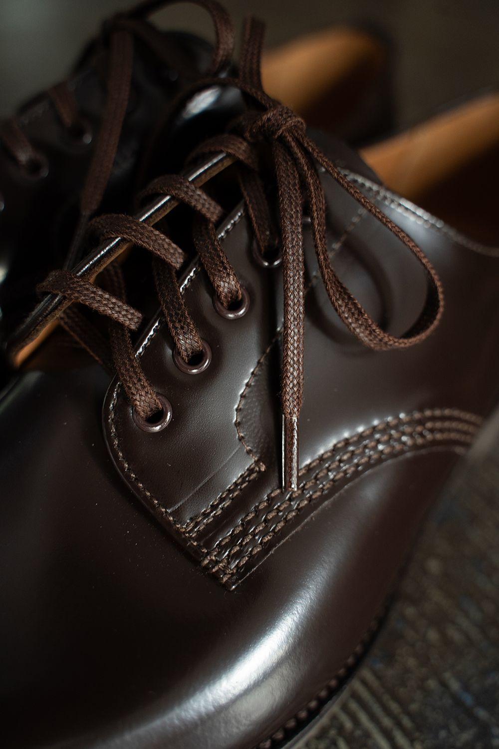 【定番人気】Military Derby Shoe(EBONY BROWN)【No.1128】