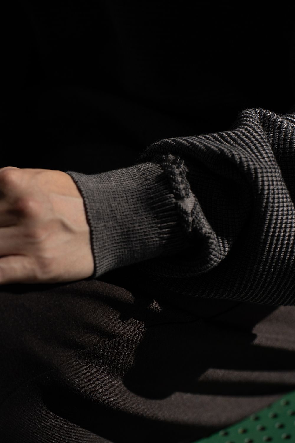 【ラスト1点】【25AW】Fuyushigure Half Zip Knit(BLACK)