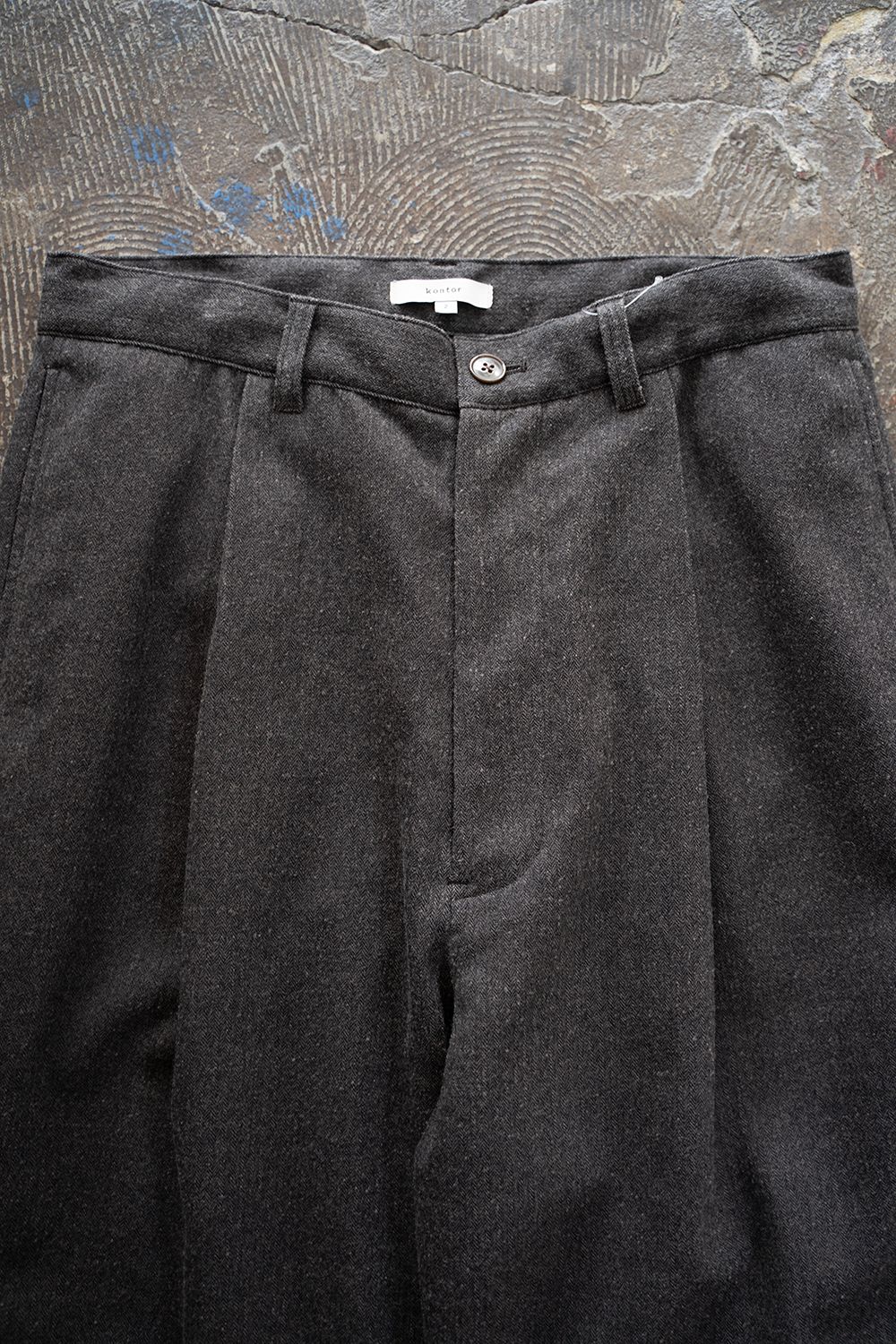 【25AW】Herringbone Trousers/ヘリンボーントラウザーズ(BROWN)