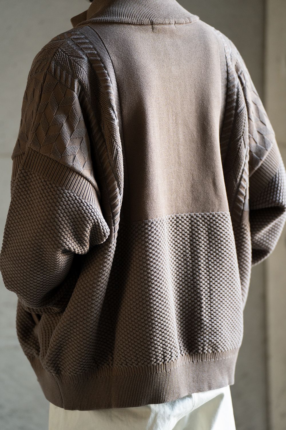 YASHIKI - 【ラスト1点】【22SS】Natsumi Knit Blouson(MOCHA