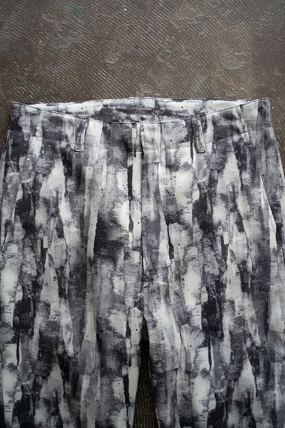 juha - 【24SS】Abstract Print Flare Pants/アブストラクトプリント