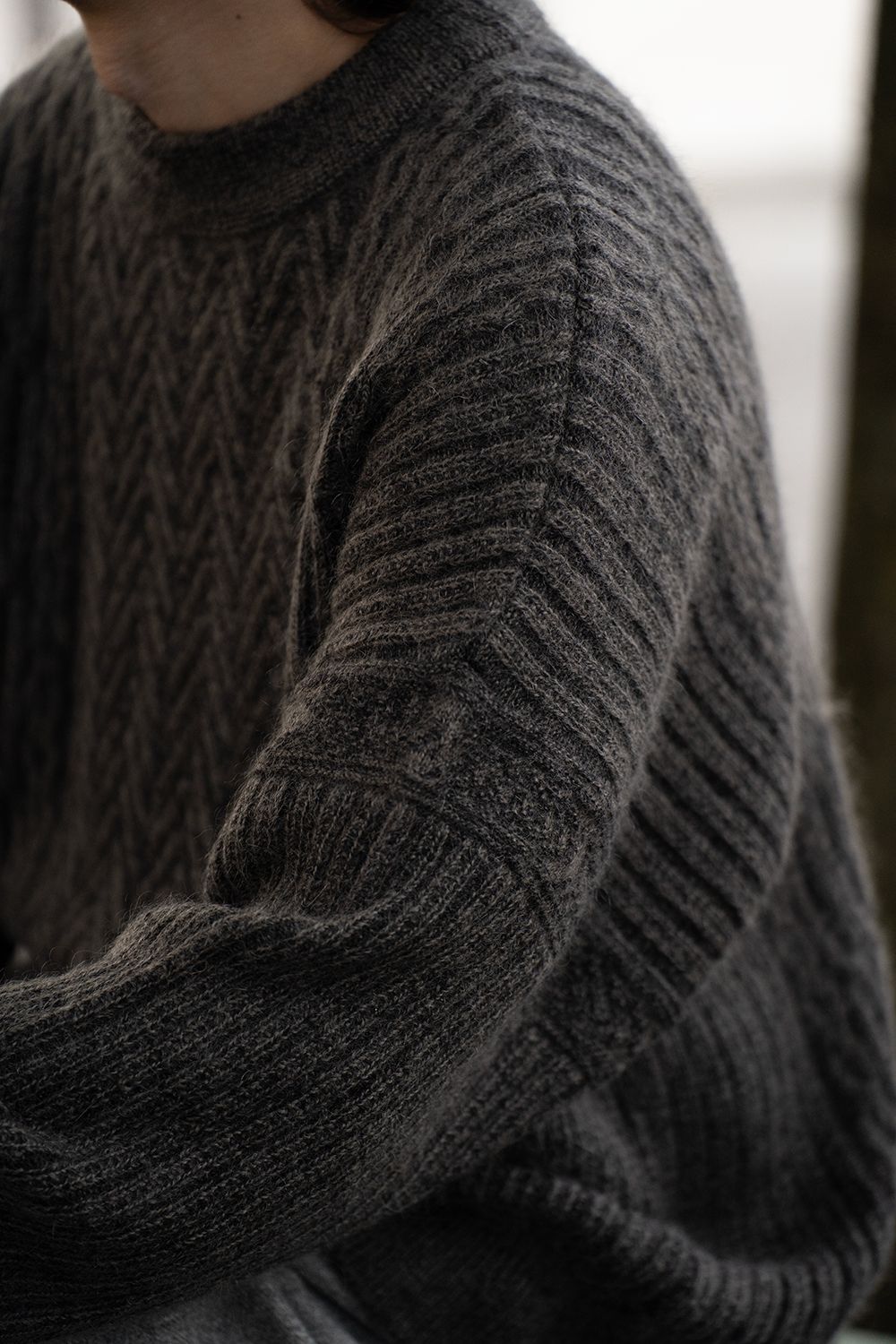 【25AW】Sekkei Mohair Knit(BROWN)