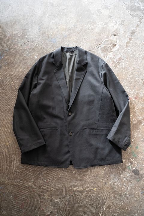 【ラスト1点】【22AW】ウールタッサージャケット(INK BLACK)