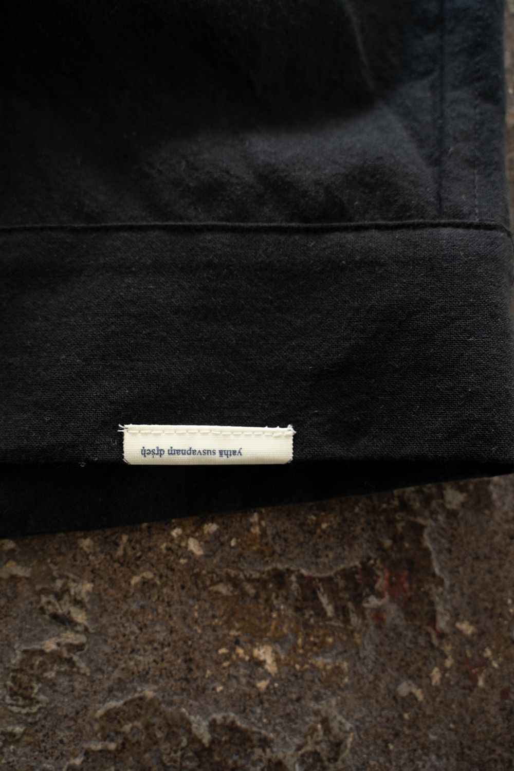 【26SS】"joint(short)"pajama【オールインワン】(washed light cotton BLACK)