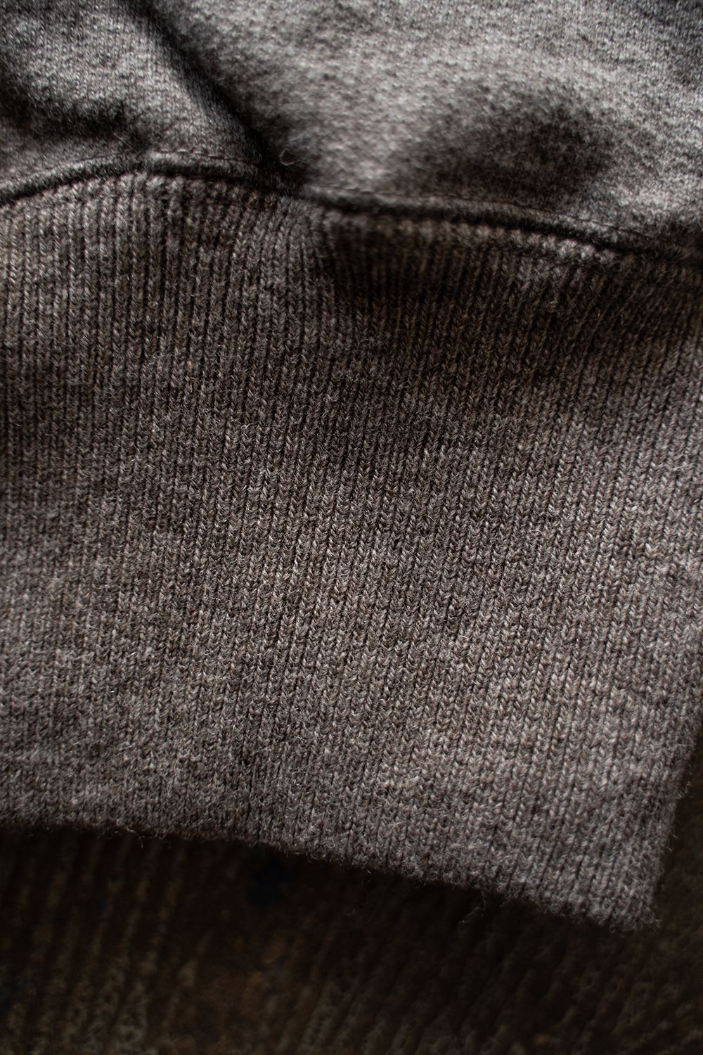 【ラスト1点】wool french terry turtle neck sweatshirt/ウールフレンチテリータートルネックスウェットシャツ(TAUPE)