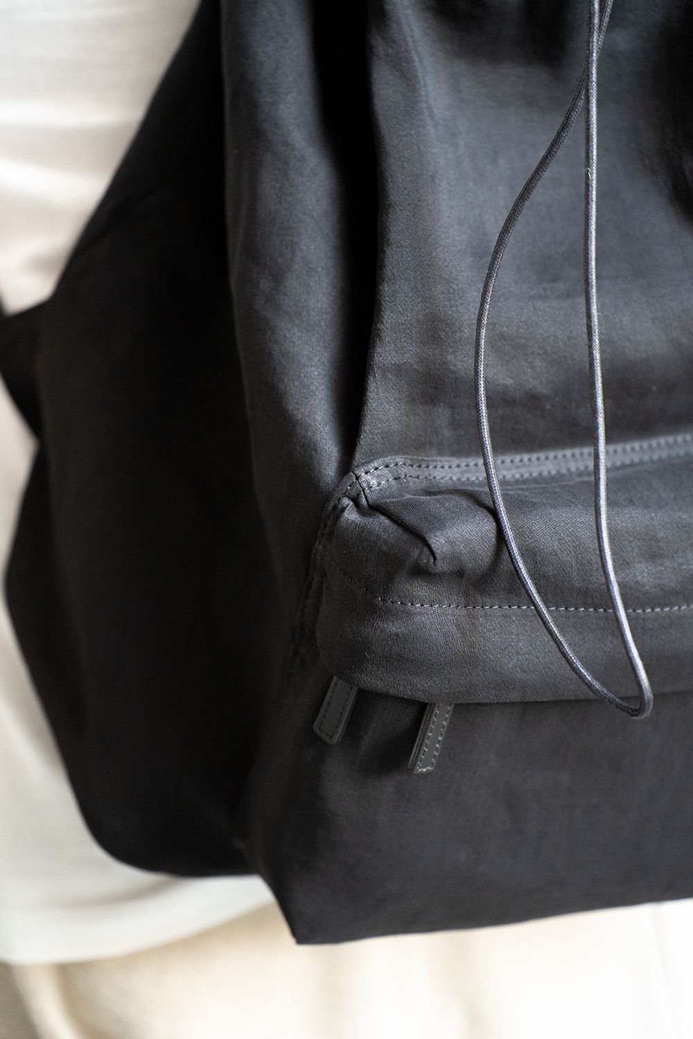 AL BACKPACK 包 オル バックパック AL - 【ラスト1点】和紙×キュプラバックパック(BLACK) | Salty