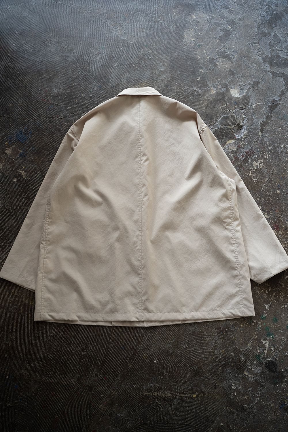 【ラスト1点】【25SS】エアリーポリエステルハーフコート(LIGHT BEIGE)