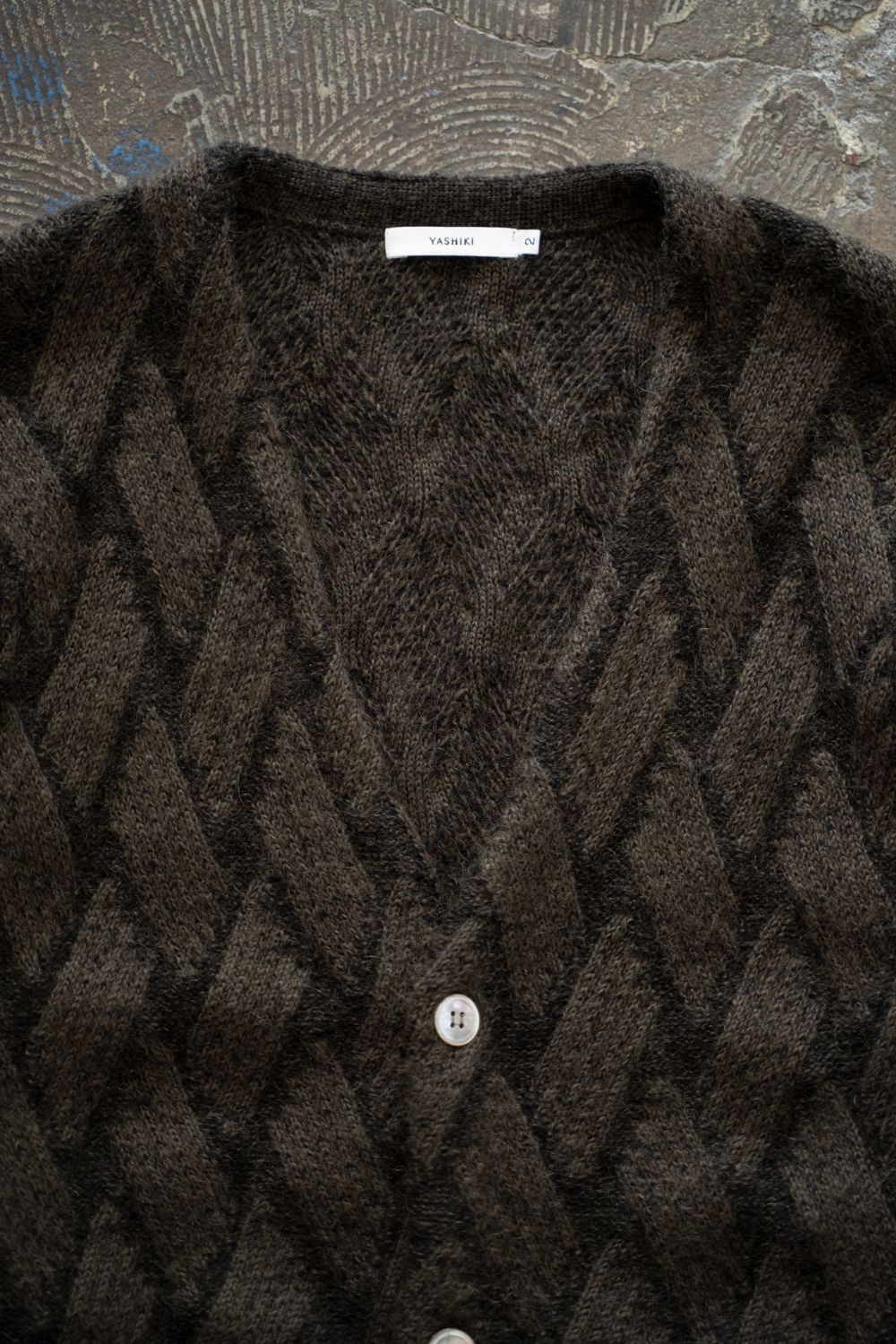 【26AW】Ochiba Mohair Cardigan(OLIVE)