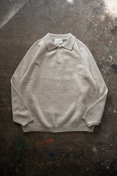 【ラスト1点】【24AW】7Gニットポロ(OATMEAL)