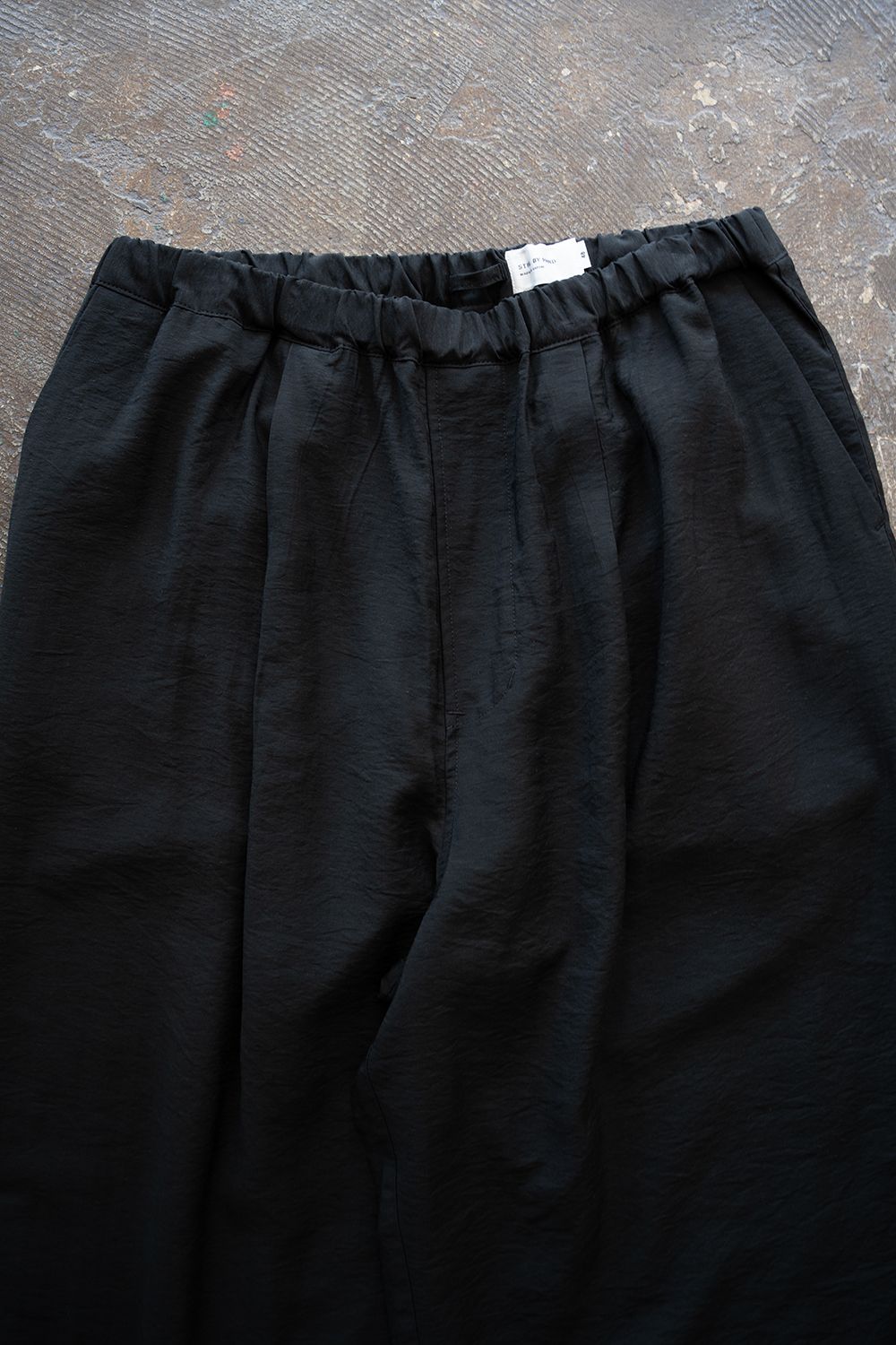 【26SS】レーヨン×リネンイージーパンツ(BLACK)