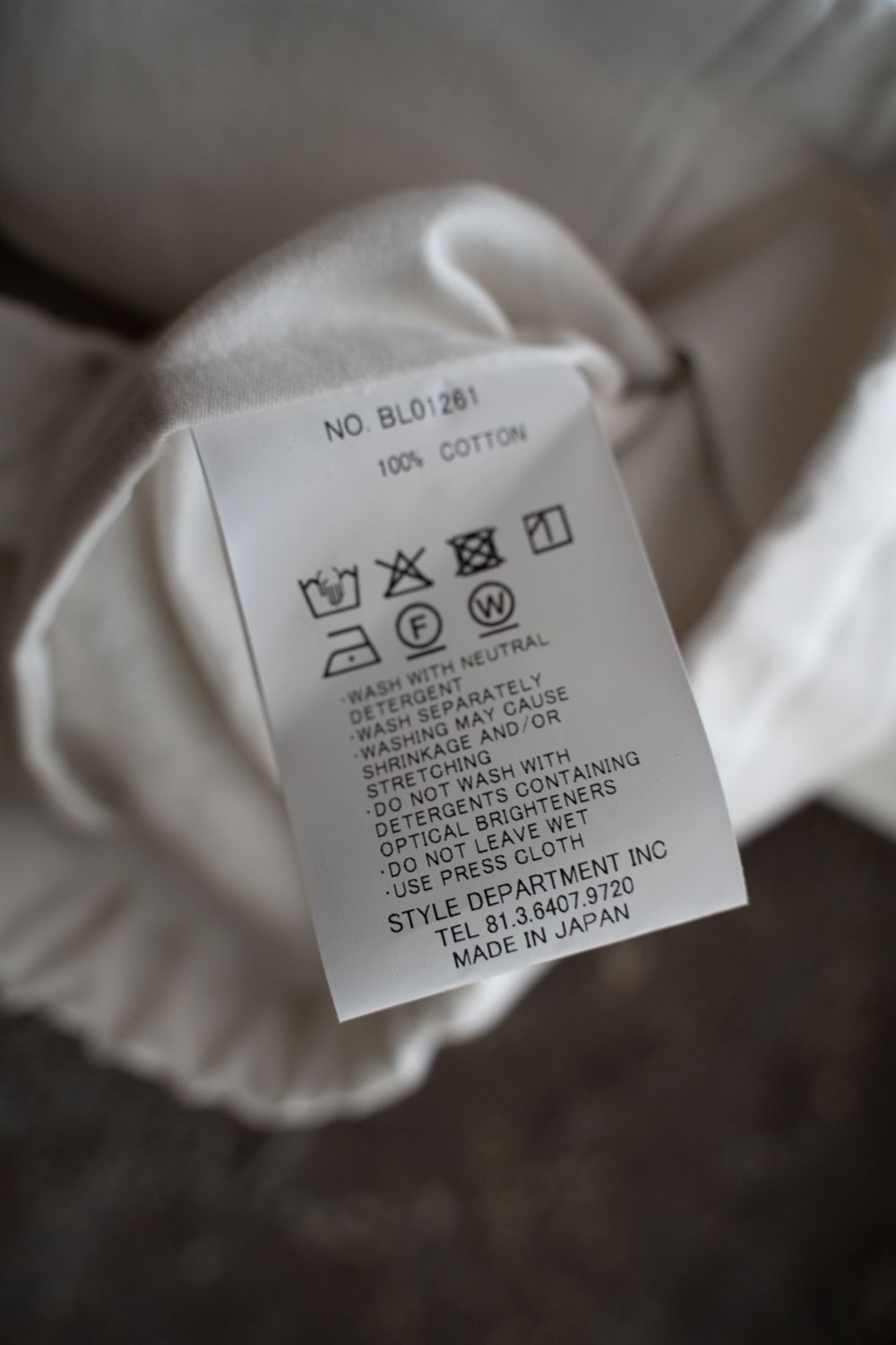 【26SS】コットンモールスキンジップブルゾン(IVORY)