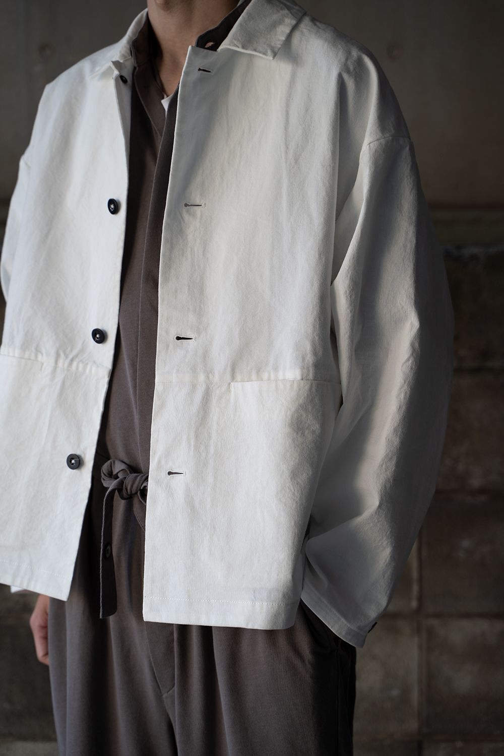 kontor - 【ラスト1点】【21SS】Drop Shoulder Jacket(WHITE) | Salty