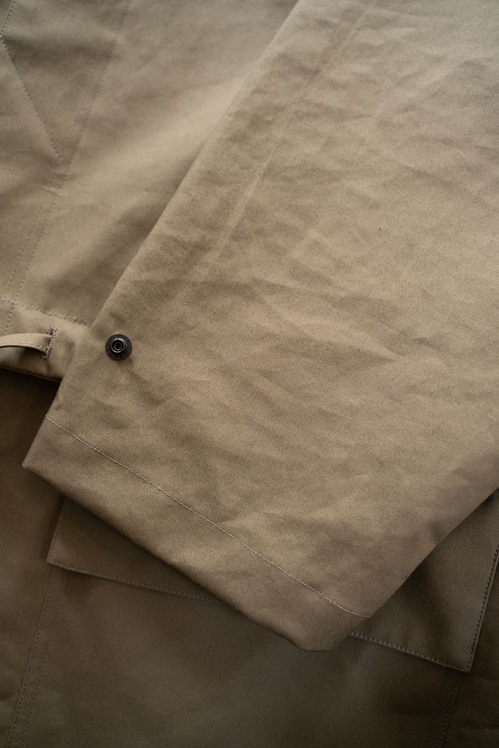 【ラスト1点】【25AW】Cotton Typewriter 2WAY Coat/コットンタイプライター2WAYコート(KHAKI BEIGE)