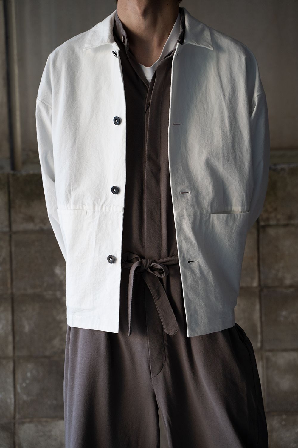 【ラスト1点】【21SS】Drop Shoulder Jacket(WHITE)