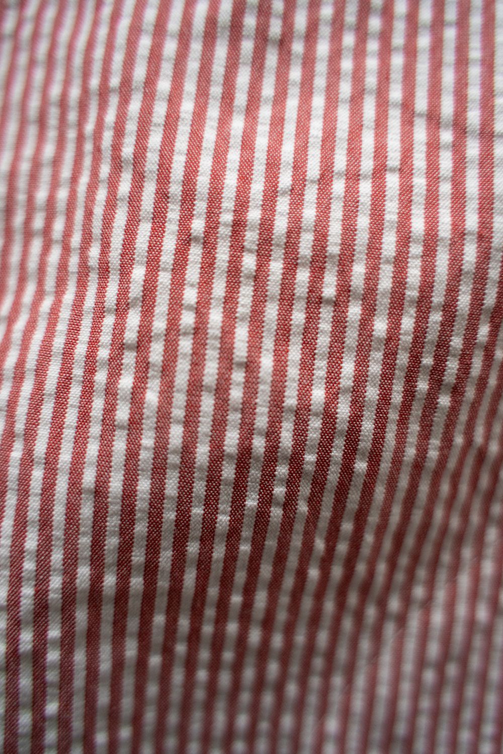 【25SS】"nite game"pajama(seersucker RED STRIPE)【ユニセックス】【セットアップ】