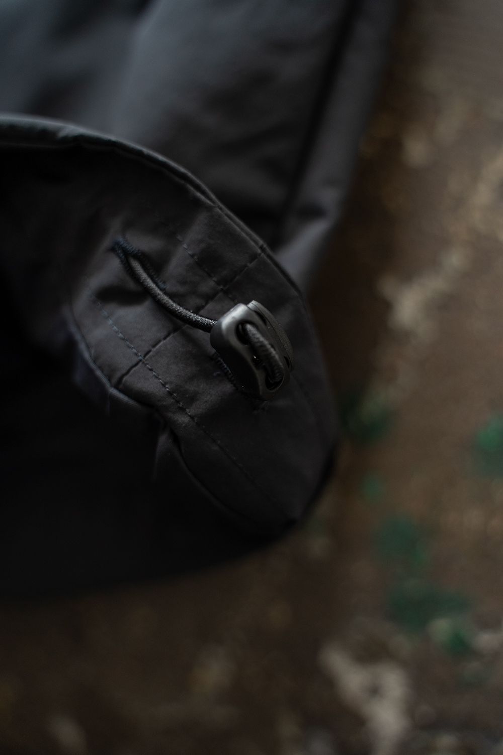 【ラスト1点】【24AW】撥水ポリエステルスタンドカラーブルゾン(INK BLACK)