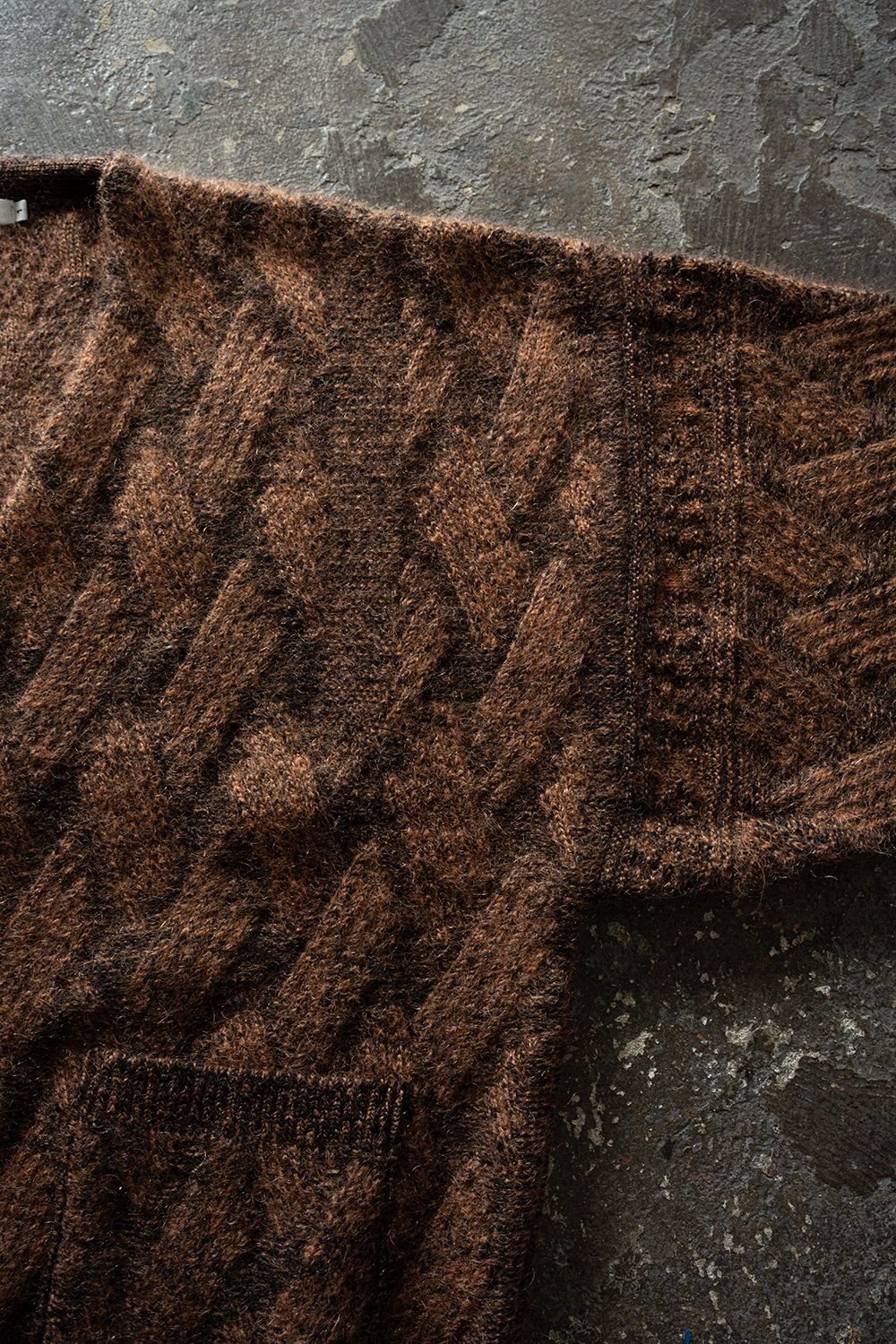 【26AW】Ochiba Mohair Cardigan(ORANGE)