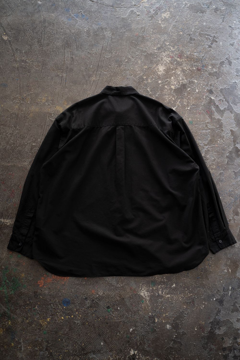 【ラスト1点】【26SS】コットン×ヘンプオーバーシャツ(INK BLACK)