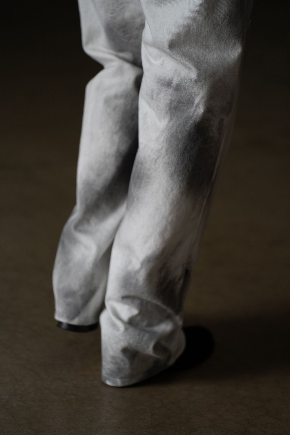 【ラスト1点】【25SS】Spray Work Denim Pants/スプレーワークデニムパンツ(WHITE×BLACK)