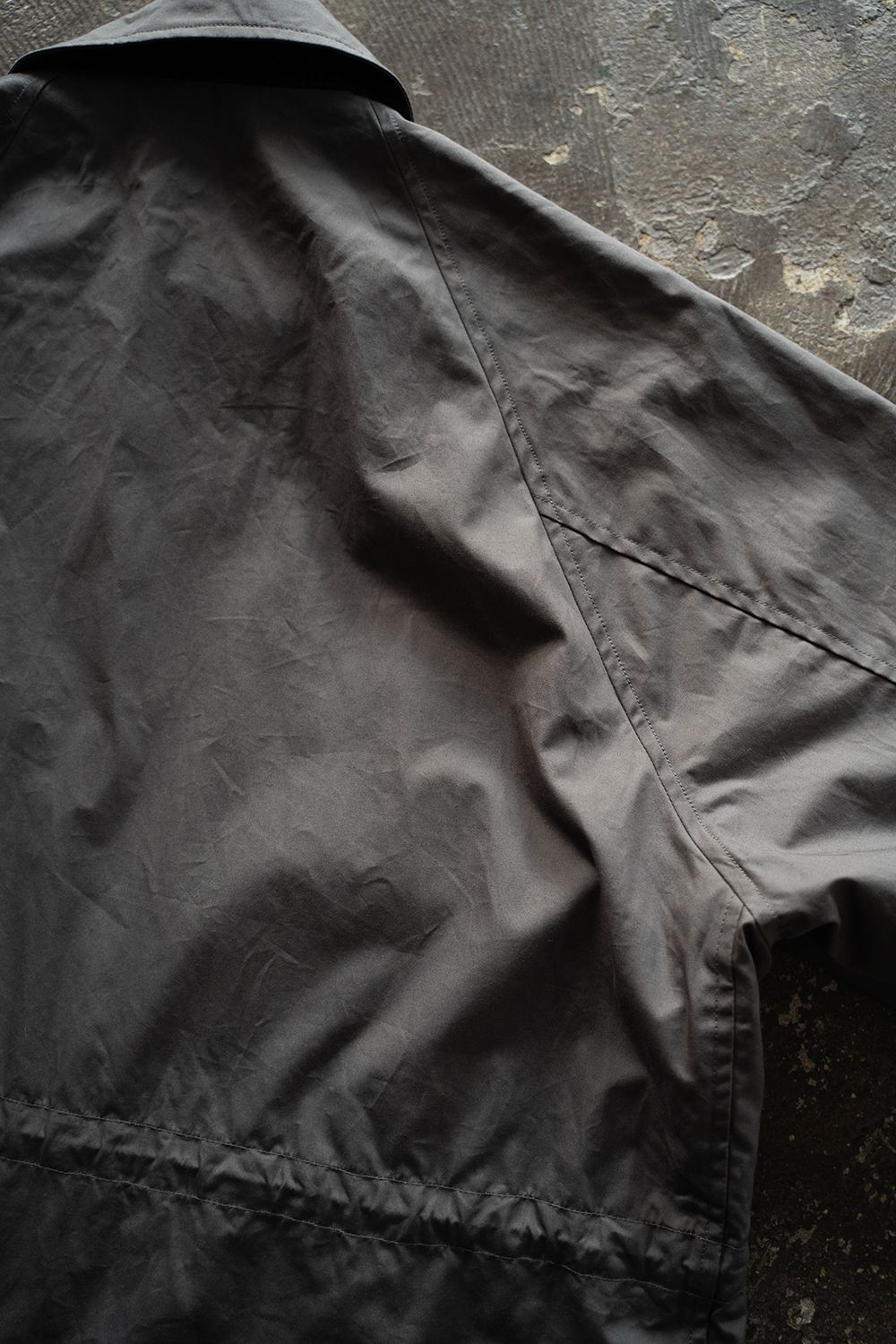 【24AW】撥水コットンウェザーステンカラーコート(SLATE GRAY)