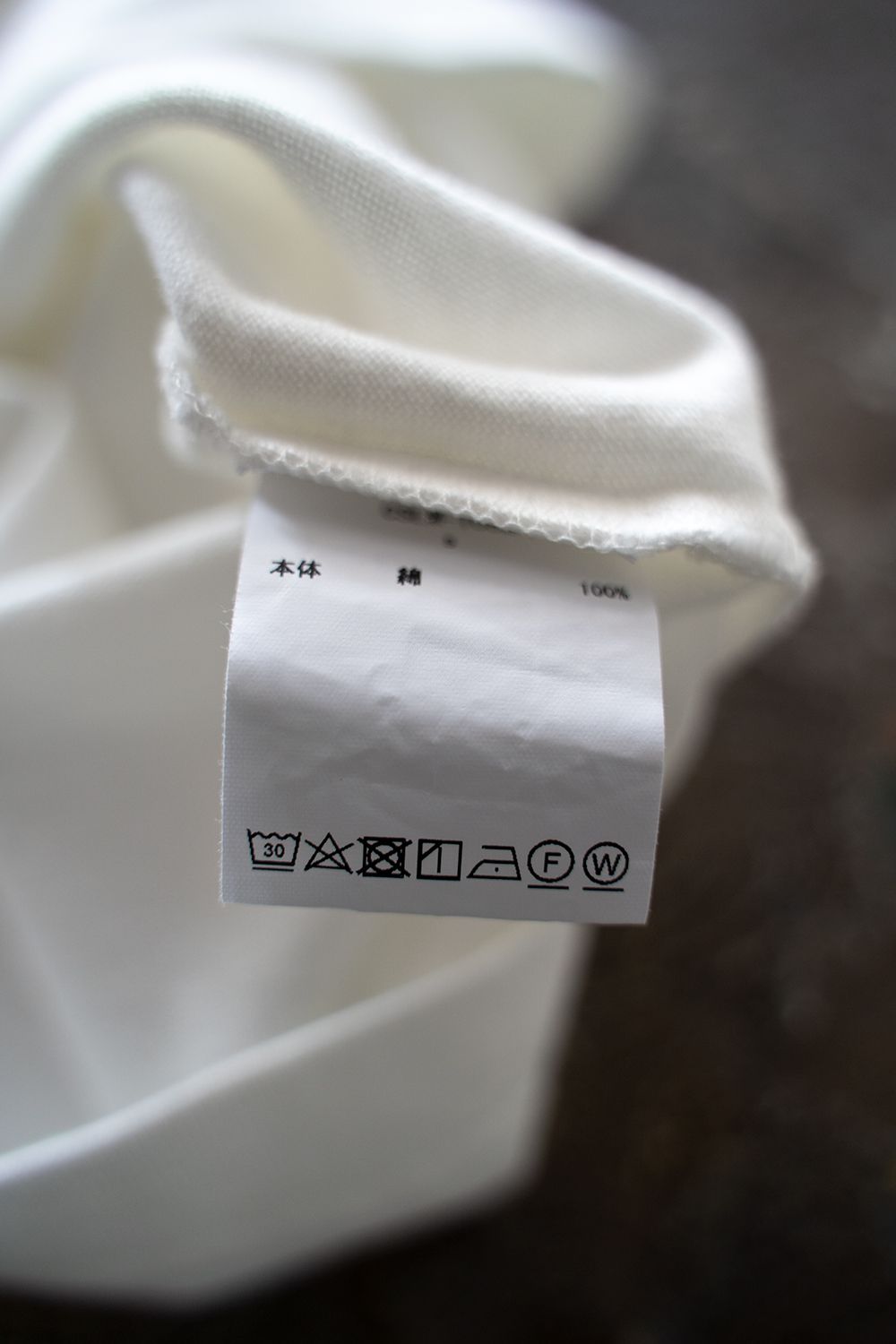 【ラスト1点】【22SS】スビンコットン30/2吊り天竺半袖T(OFF WHITE)
