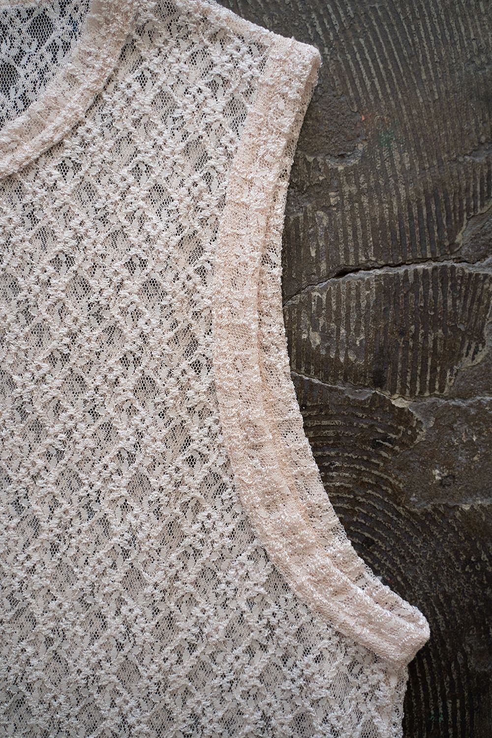 【ラスト1点】【24SS】Russell Lace No-Sleeve/ラッセルレースノースリーブ(ECRU)