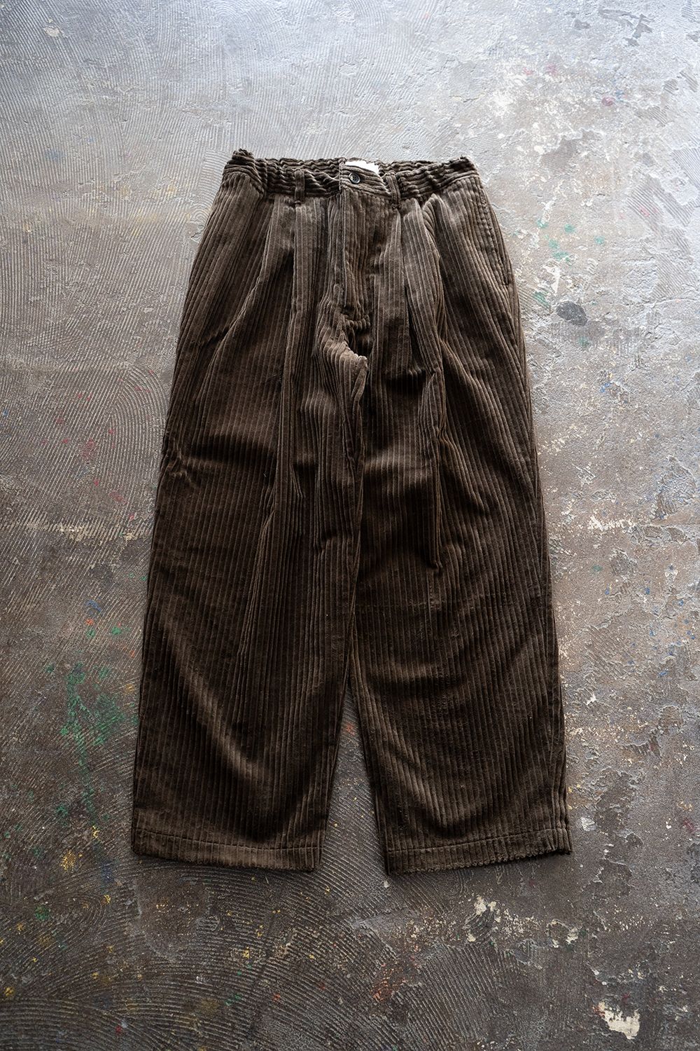 【25AW】3.5W太畝コーデュロイイージーパンツ(BROWN)
