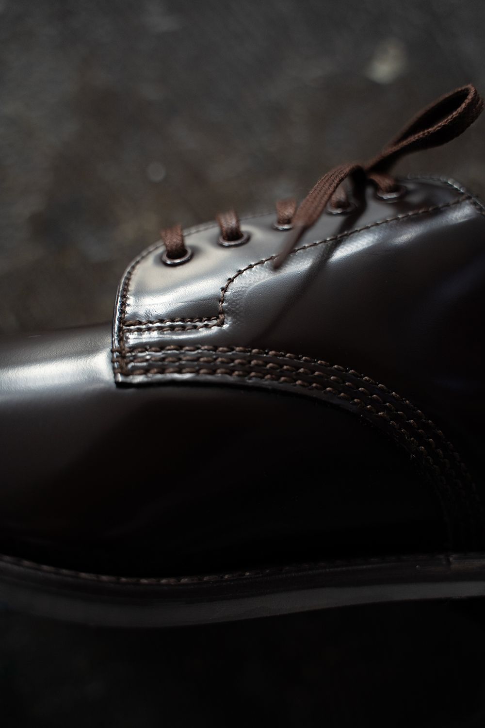 【定番人気】Military Derby Shoe(EBONY BROWN)【No.1128】