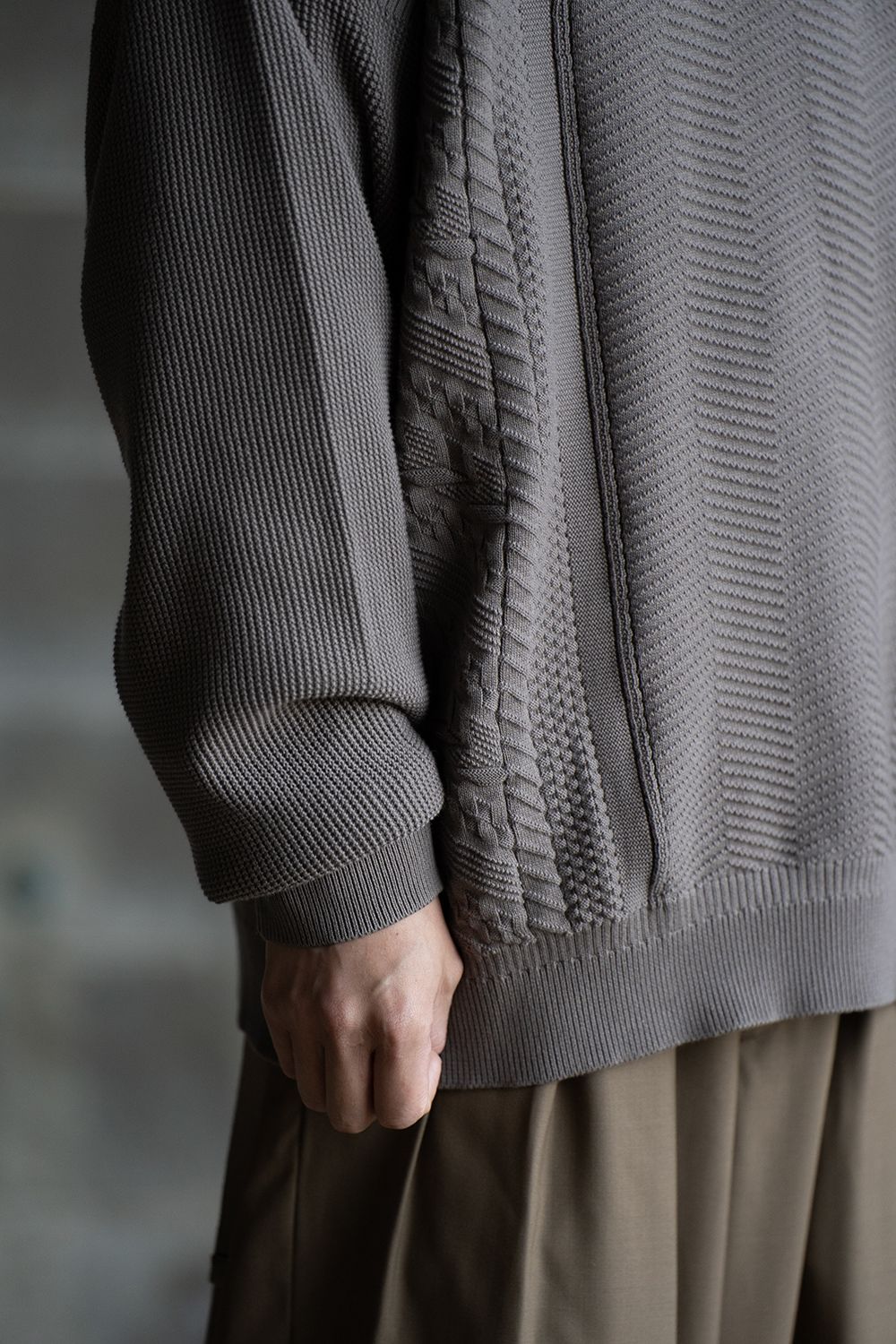 YASHIKI - Hanadoki Knit(GREIGE) | Salty