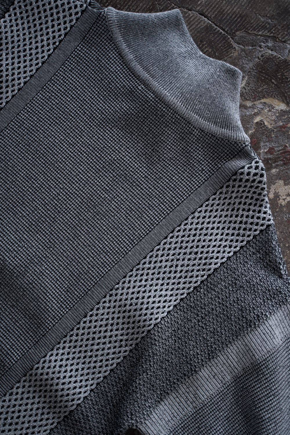 【26AW】Karita Half Zip Knit(MIX GRAY)