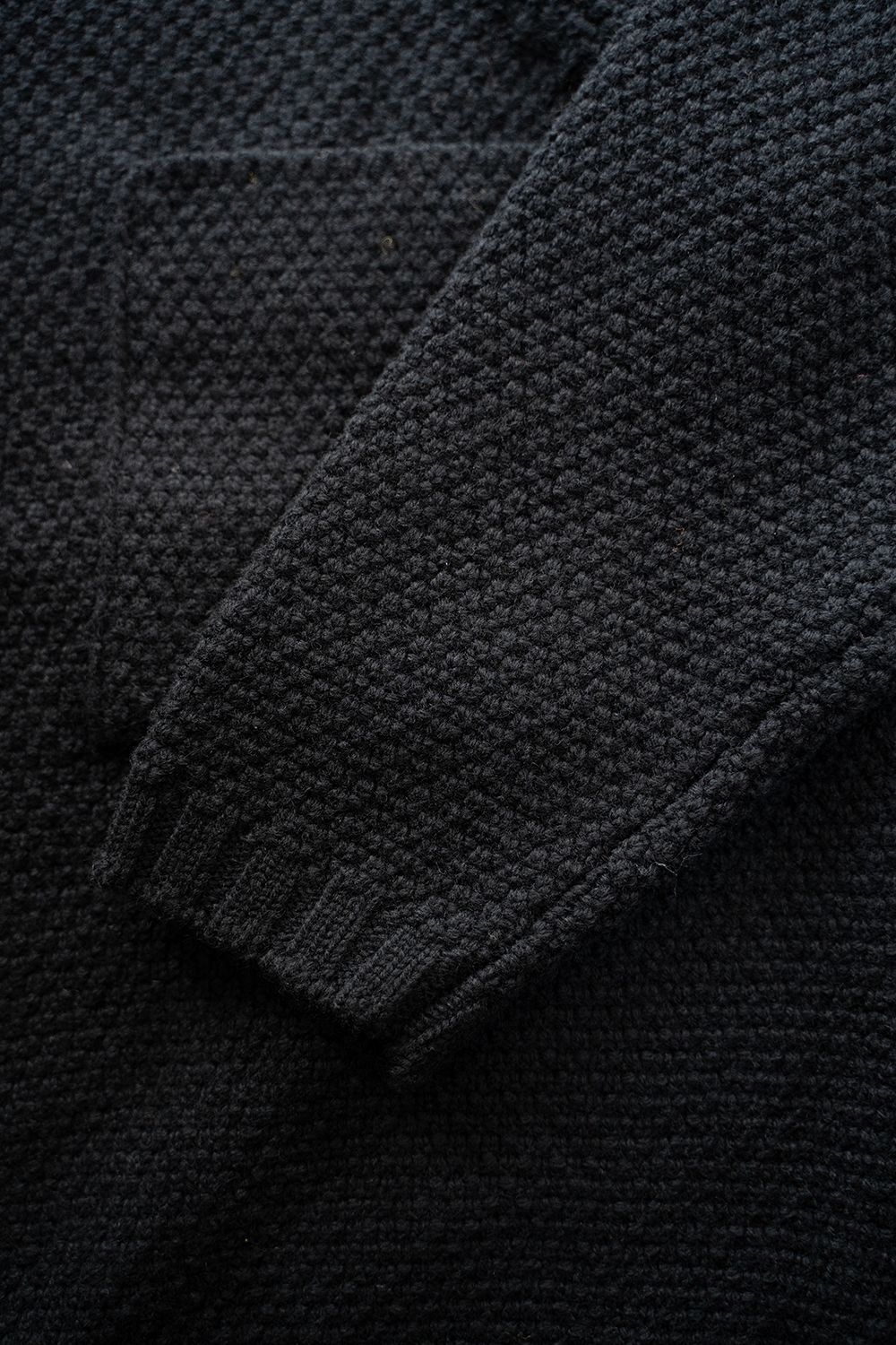 【25AW】5Gニットジップブルゾン(BLACK)