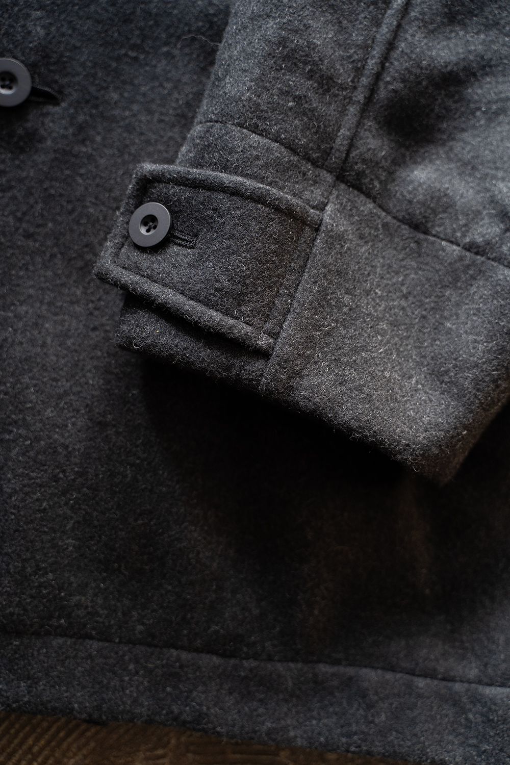 【ラスト1点】【24AW】Wool Semi P Coat(BLACK)