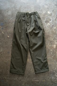 【ラスト1点】【25SS】ナイロン2タックイージーパンツ(DARK OLIVE)