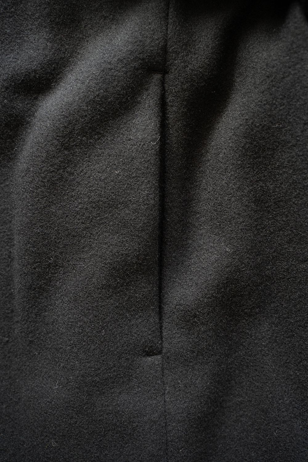 【ラスト1点】【24AW】Belted Over Coat/ベルテッドオーバーコート(BLACK)