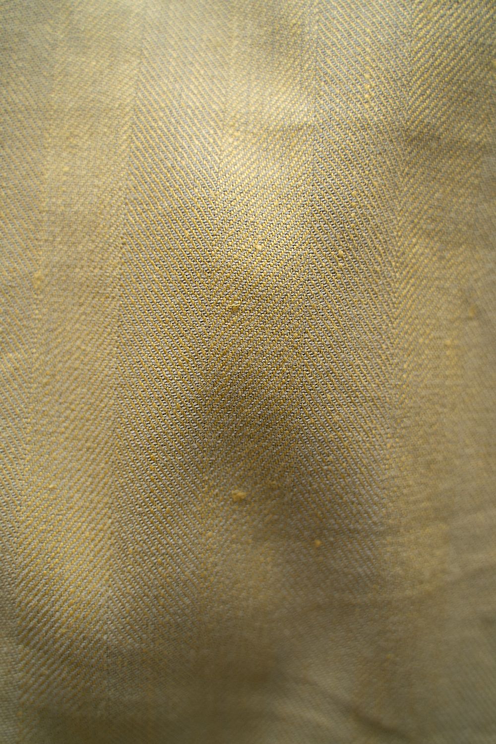 【ラスト1点】【23SS】LI/C Herringbone Double H/S Shirt/綿麻ヘリンボーンハーフスリーブシャツ(YELLOW)