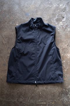 【ラスト1点】【24SS】綿×ポリエステルスタンドカラーベスト(NAVY)