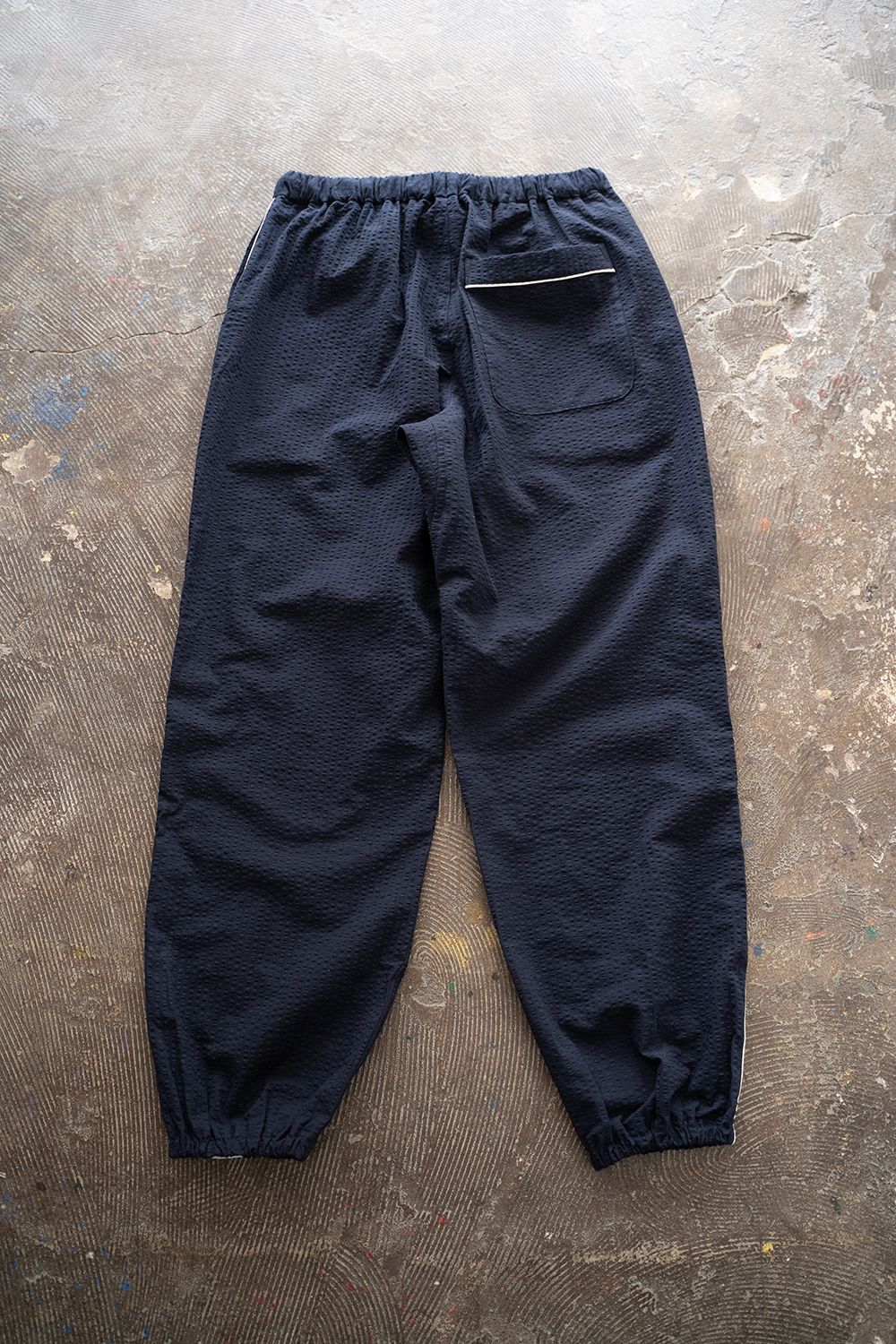 【ラスト1点】【25SS】"nite game"pajama(seersucker NAVY)【ユニセックス】【セットアップ】