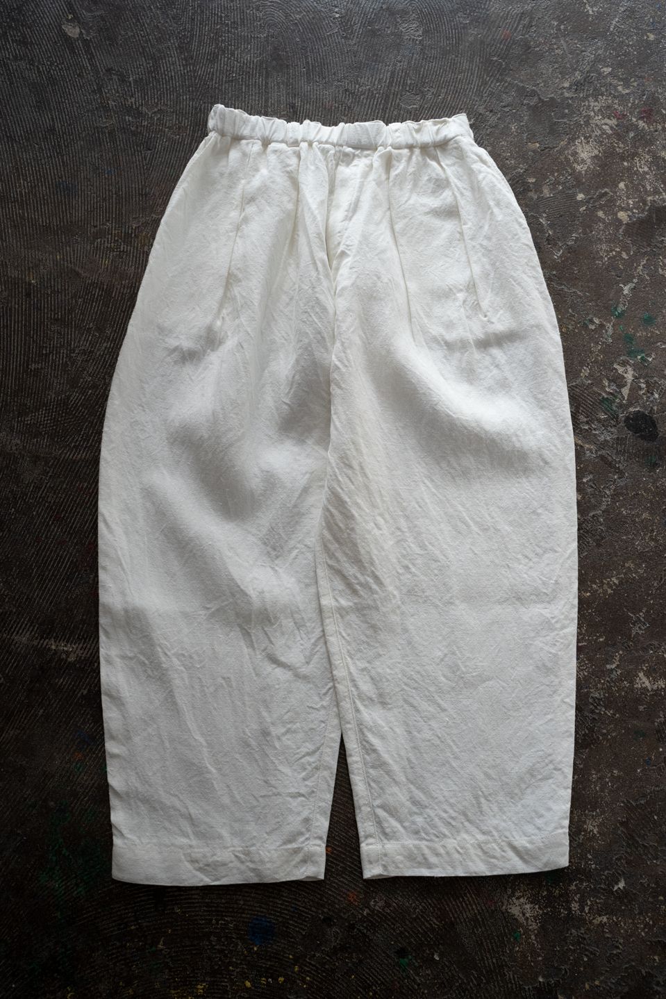 起毛大麻パンツ(白)
