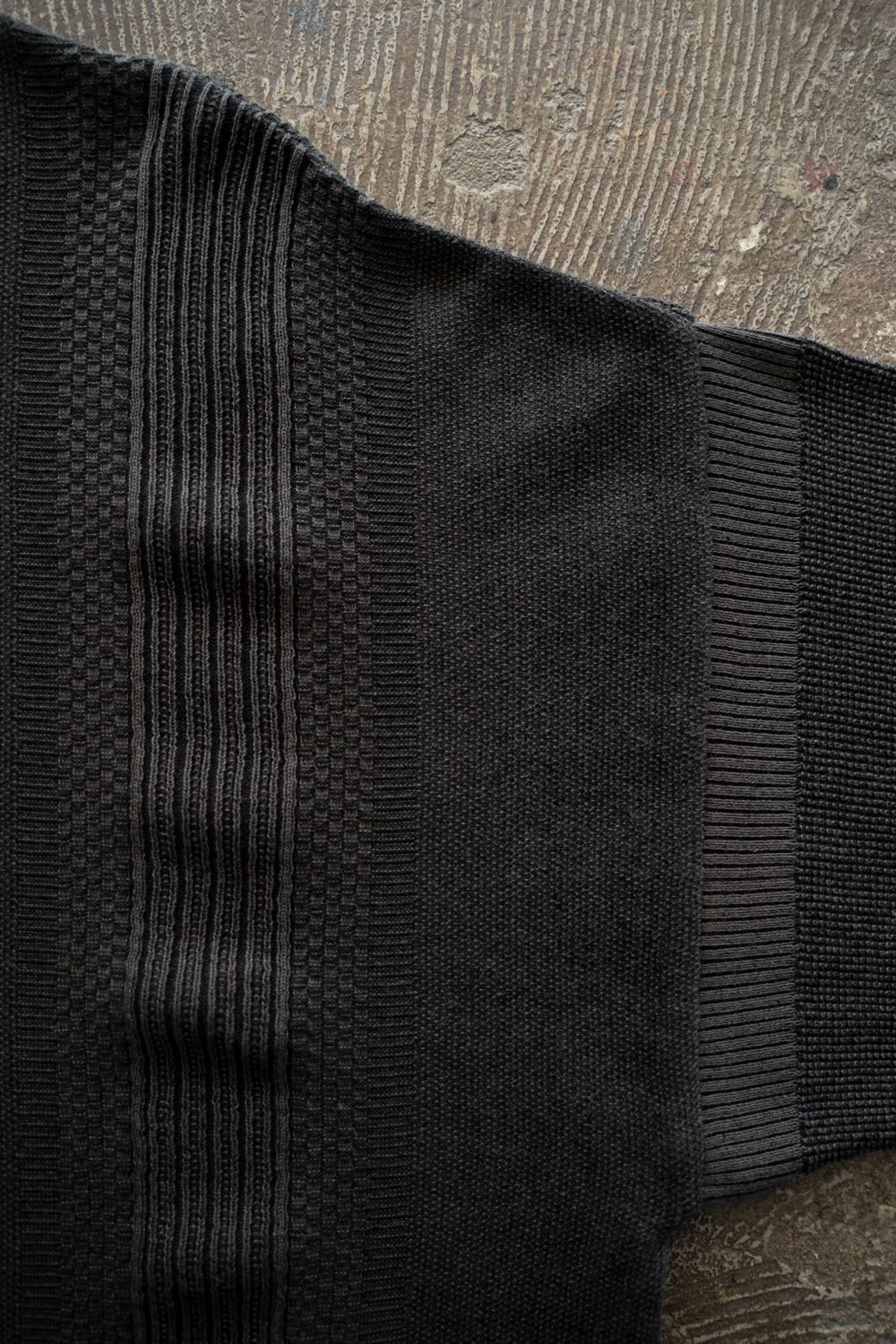 【26SS】Ryokufu Henley Knit(BLACK)