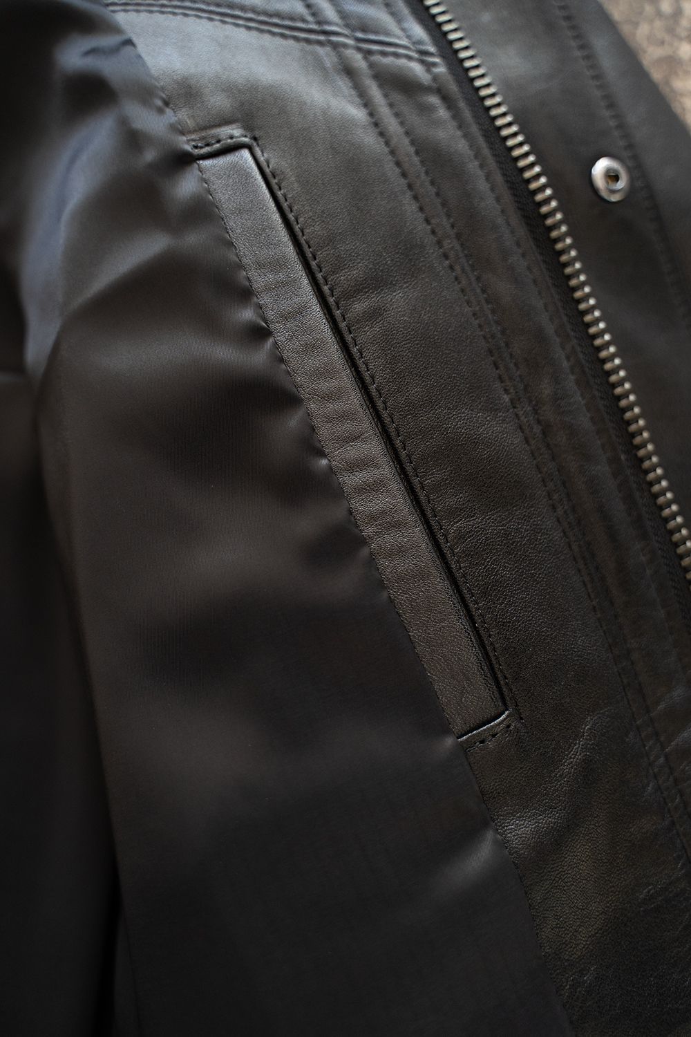 【24AW】Riding Leather Jacket/ライディングレザージャケット(BLACK)