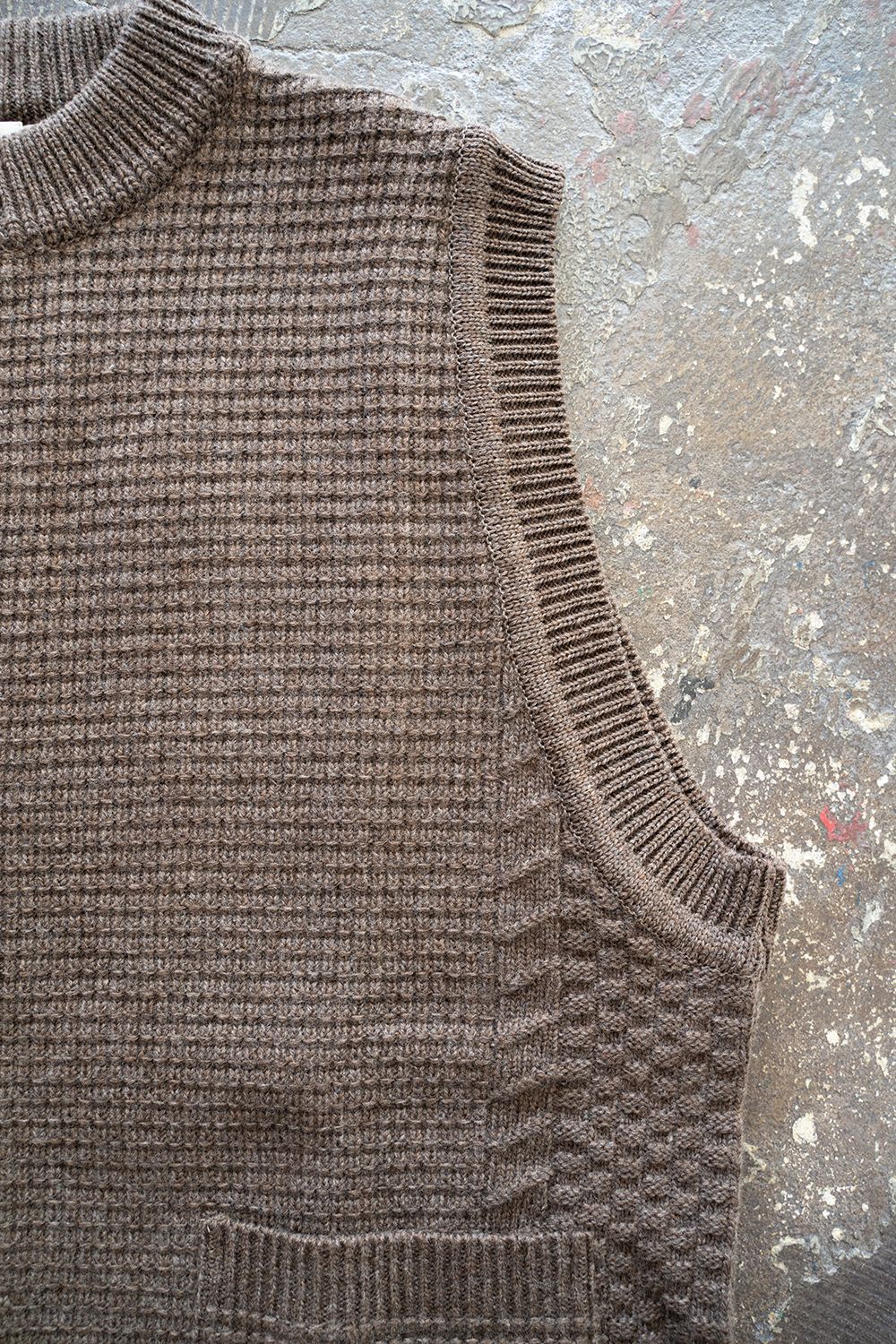 YASHIKI - 【ラスト1点】【22AW】Yukiiro Vest(MOCHA) | Salty