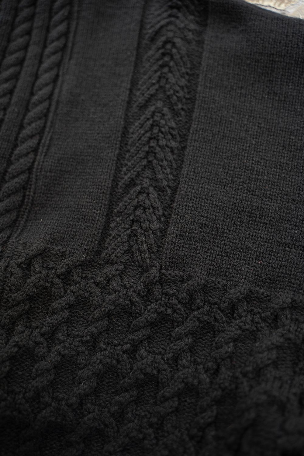 【ラスト1点】【23AW】Ginrei Knit Coat(BLACK)