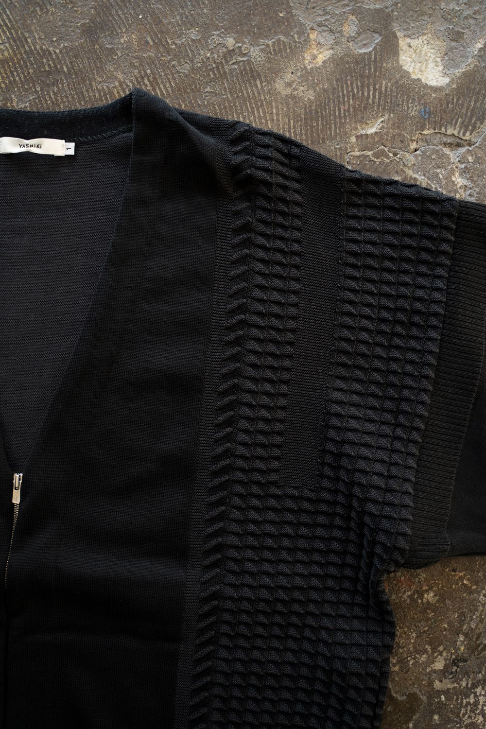 【25AW】Hakuhyo Zip Cardigan(BLACK)
