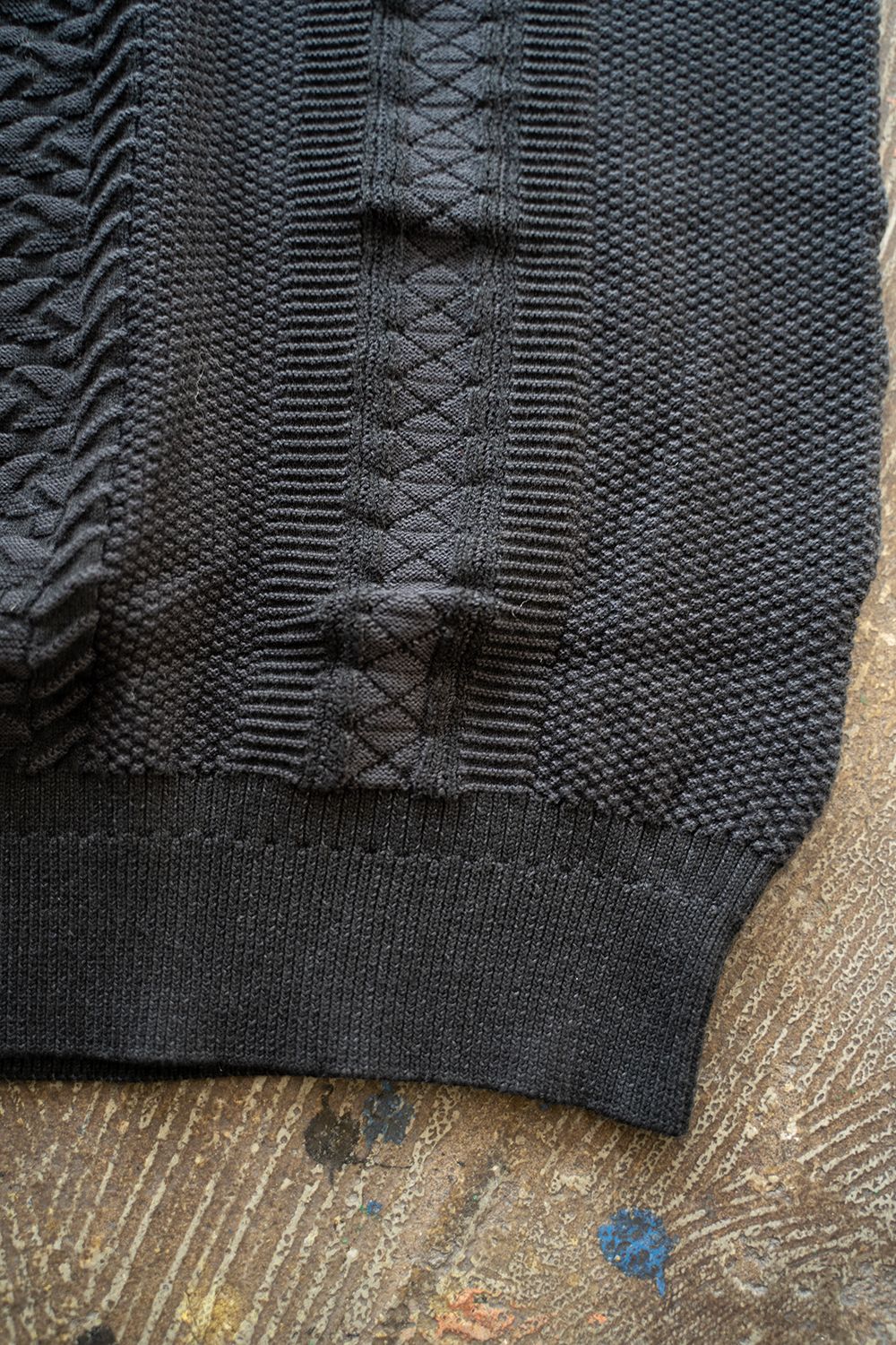 【ラスト1点】【24SS】Kusabue Knit(BLACK)