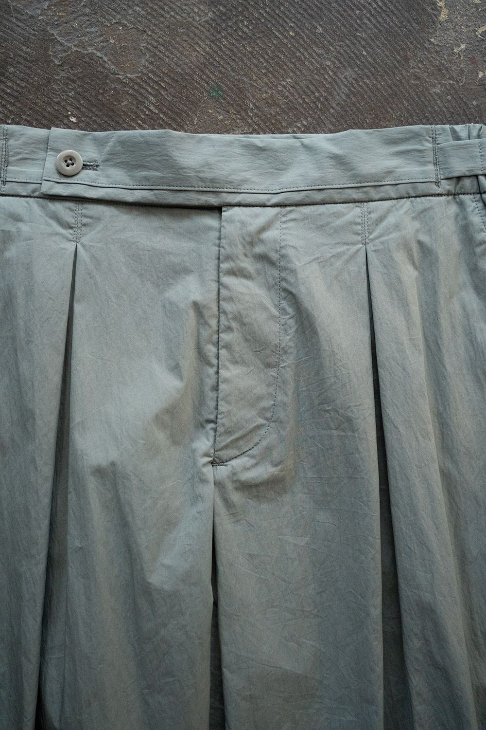 2-Tack Cotton-Nylon Trousers/2タックコットンナイロントラウザーズ(MINT GREEN)